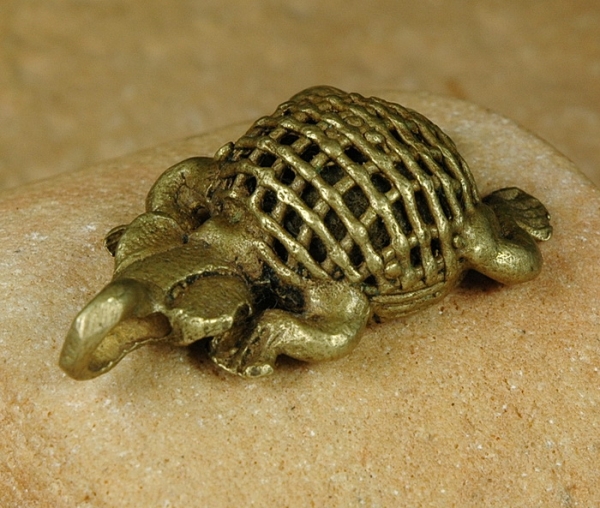 Bronze Anhänger / Afrika Schmuck - Schildkröte